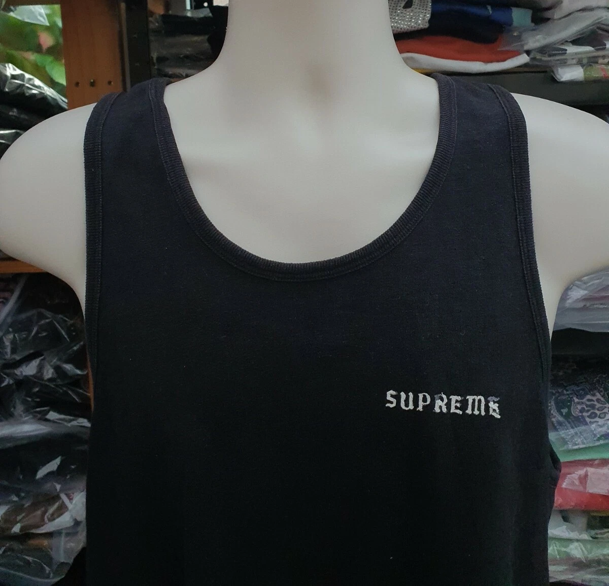 Tee shirt sans manches SS14 Supreme Rocksteady noir taille M moyen rare