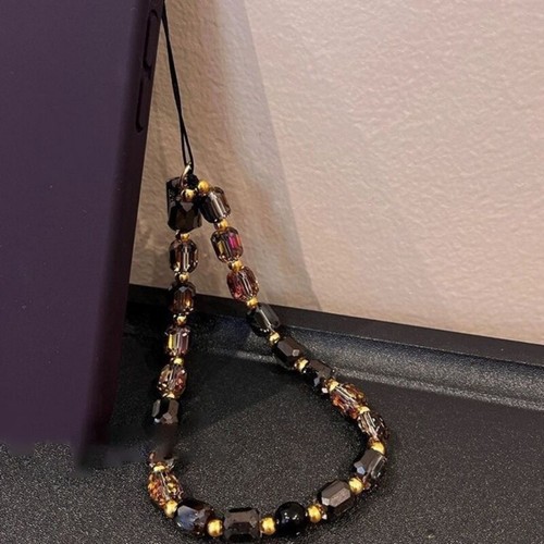 Stylish Dark Crystal Phone Lanyard Detachable Chain For Camera Keychain - Zdjęcie 5 z 8