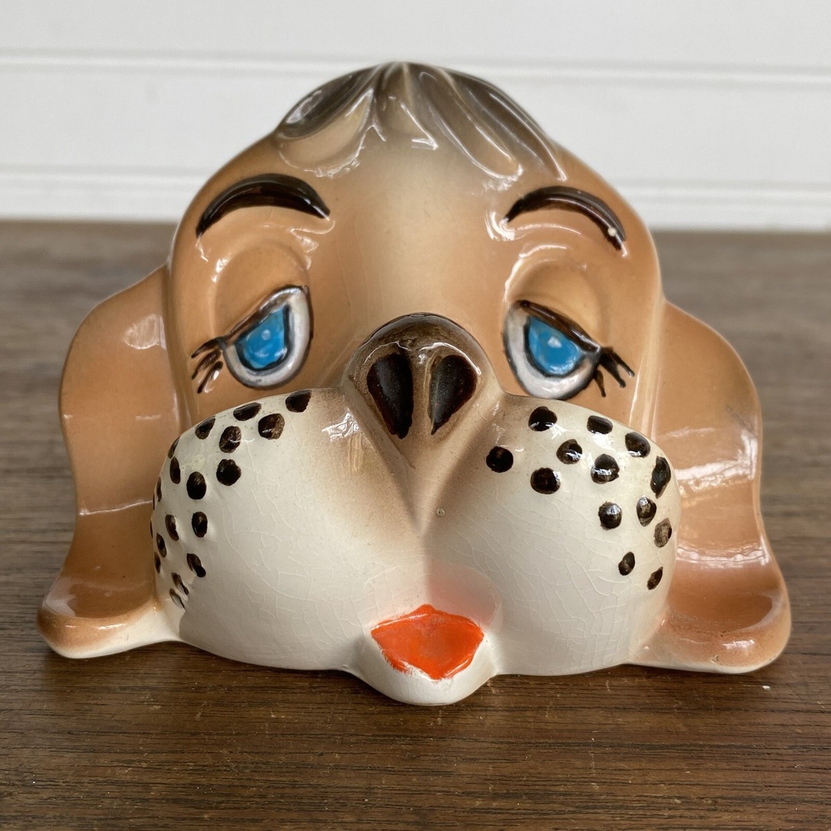 Vintage 1950s Dog Puppy Head Porcelain Ceramic Japan Eyeglass