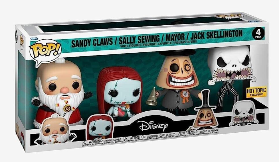 Funko Pop! Disney 4-Pack: The Nightmare Before Christmas