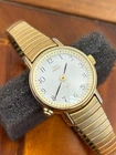 Vintage Timex Indiglo Women Watch 23mm Gold Tone 1996 New Battery