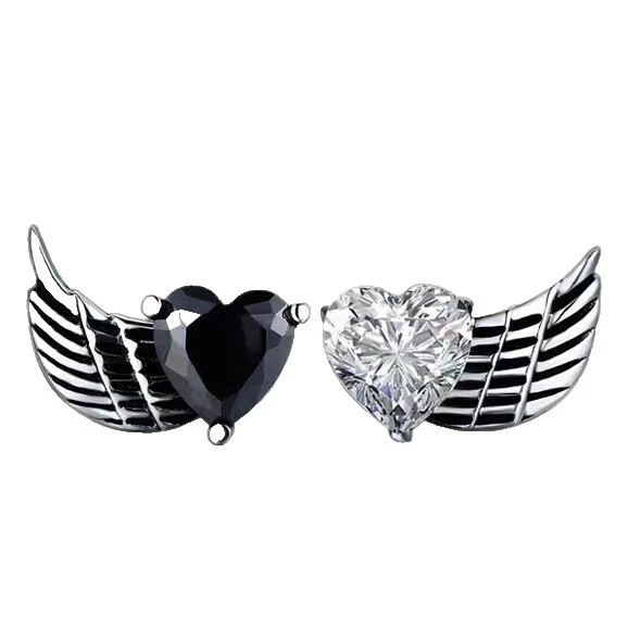 Cubic Zirconia Feather Stainless Steel Fashion Jewelry