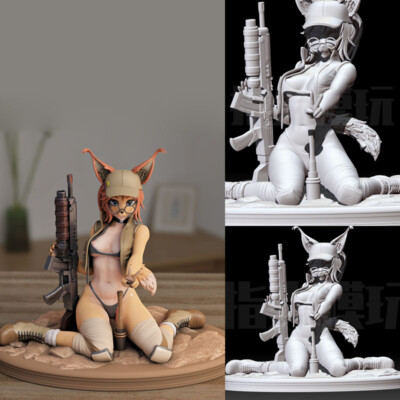 1/8 1/6 3D Painting Unpainted Metal Slug Fiolina Germi Unassembled Resin GK Toy