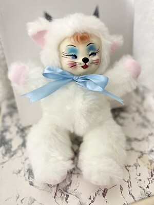 ビンテージドール　ラバーフェイスドール　キャット　キティ　cat kitty s-l400.jpg