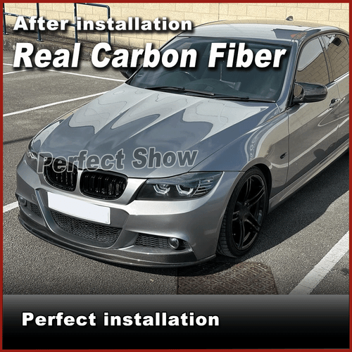 Carbon Front Stoßstange Frontlippe Spoilerlippe Für BMW E90 325i M-Tech LCI 09UP - Picture 4 of 11
