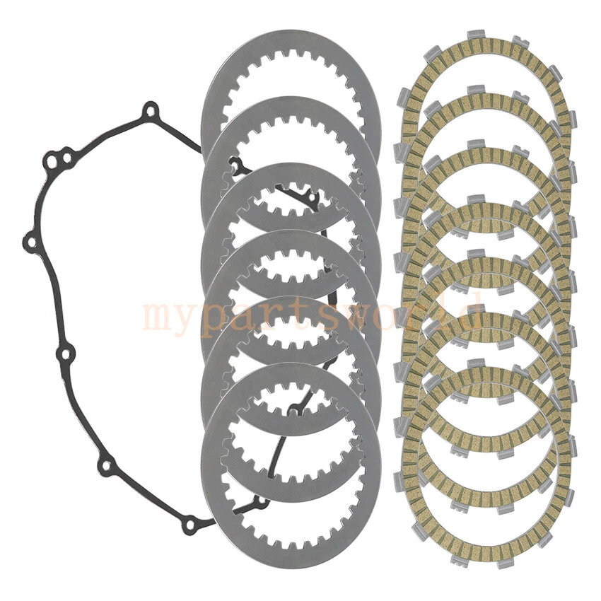 Clutch Friction Steel Plates Kit & Gasket for Yamaha FZ07 FZ-07 2015-2017 - Изображение 2 из 4