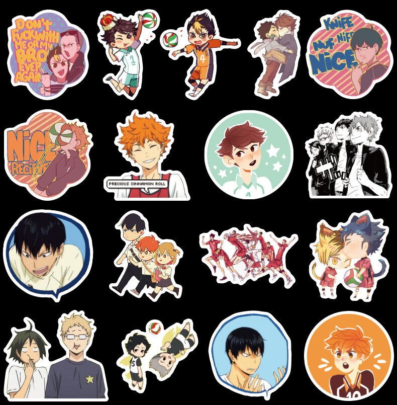 Haikyuu!! Anime Volleyball Birthday 10pcs Party Favors Backpack Stickers