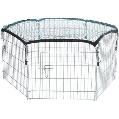 Trixie Freilaufgehege mit Schutznetz Kaninchen Meerschweinchen Outdoor 126x58cm - Bild 1 von 4