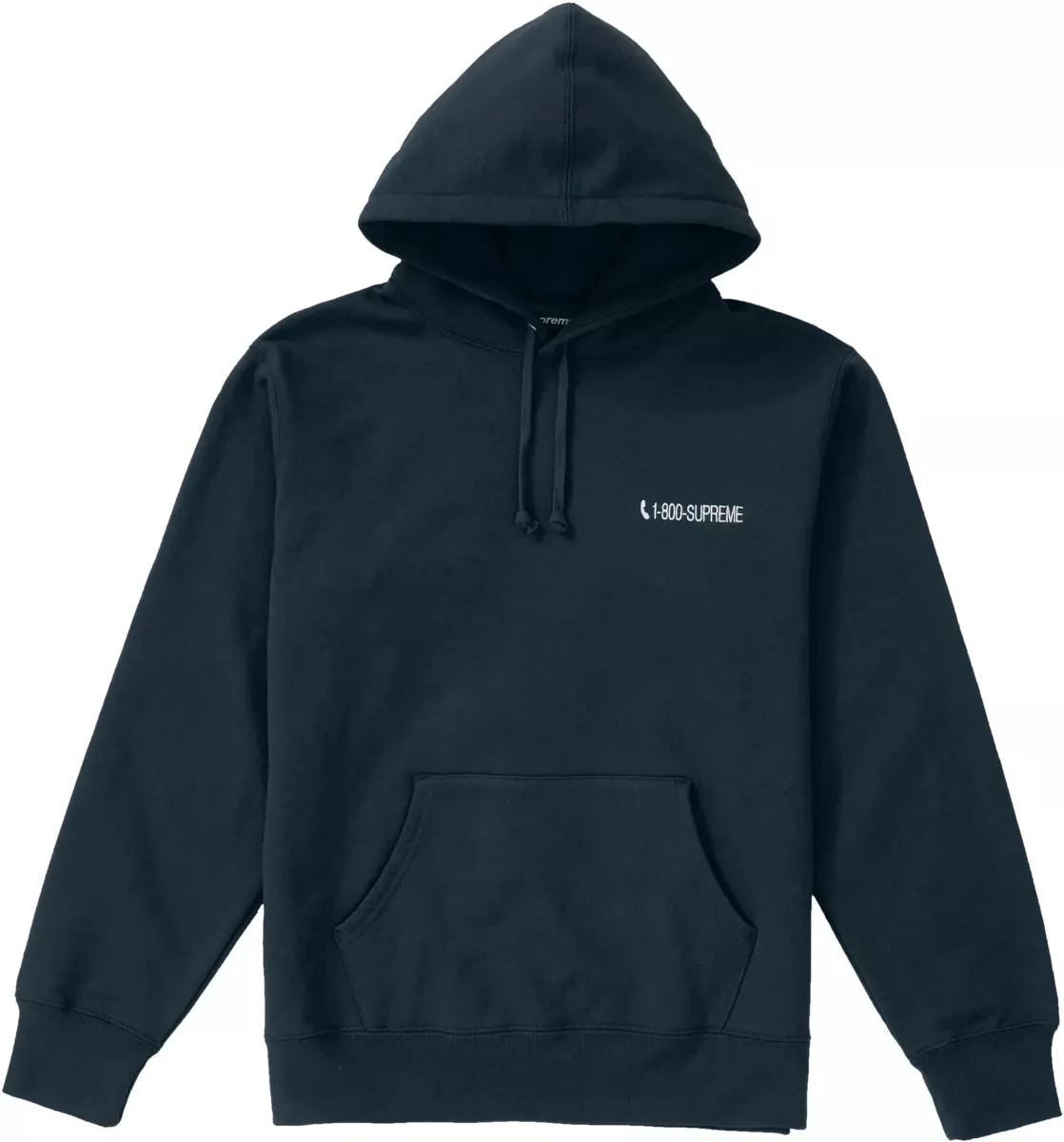 L Supreme 1-800 hooded sweatshirt ネイビー-