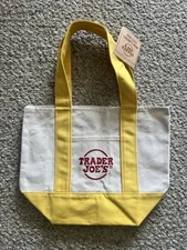 Trader Joe’s Mini Tote Bag Yellow - Brand New, Never Used