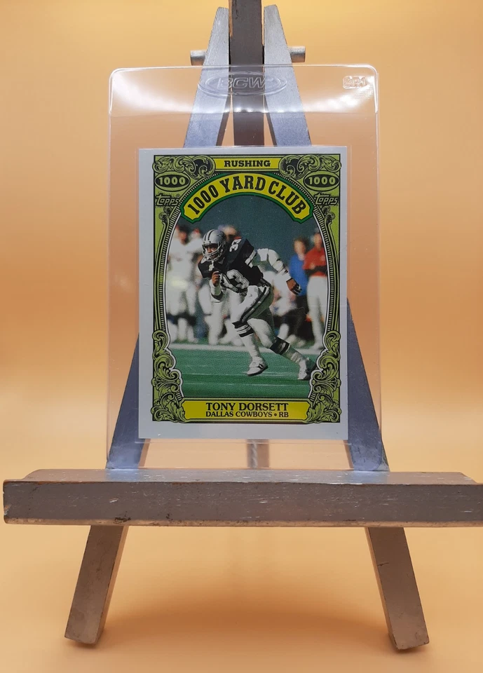 Tony Dorsett 1986 Topps 1000 Yard Club - #6 Cowboys 13h