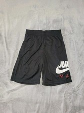 Nike Boys Size Large 12-13yo Jumpman Black Athletic Gym Sports Loose Fit Shorts