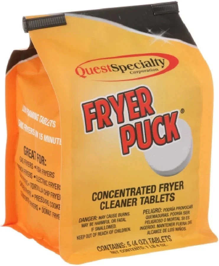 Fryer Puck 5 x 4oz Deep Fryer Cleaning Tablets Boil Out Heavy Duty Cleaner