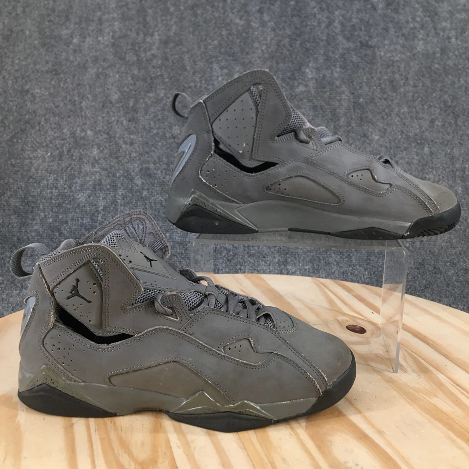 Nike Shoes Youth 6.5 Air Jordan True Flight Basketball Sneakers 343795-027 Gray - Image 2 of 4