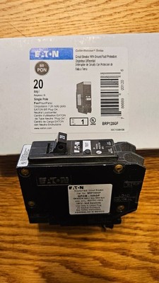 Eaton BRP120GF 20A 120V 1P GFCI Plug-in Circuit Breaker - wrnty