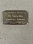 Vintage Hauser & Miller Co 1 Troy Oz .999 Fine Silver Bar St Louis #1