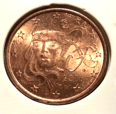 2016年5セント 2016 FRANCE 5 Euro Cent Coin - KM#1284 - Combined Shipping (IN