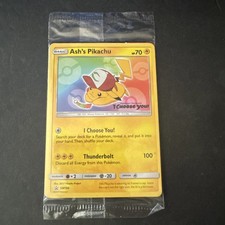 Ash's Pikachu SM108 Promo Sealed Card on eBay