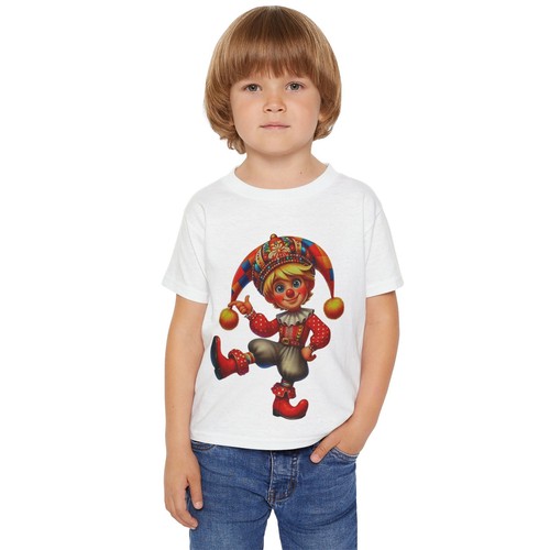 Cotton Toddler T-shirt Fairytale Present Toy Happy Clown girl boy kid Size:2-6T - Picture 8 of 29