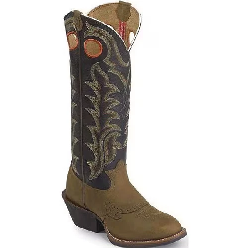 Tony Lama Tall Buckaroo Cowboy Boots Black & Brown 3R RR1002 Men’s Size 10EE NEW