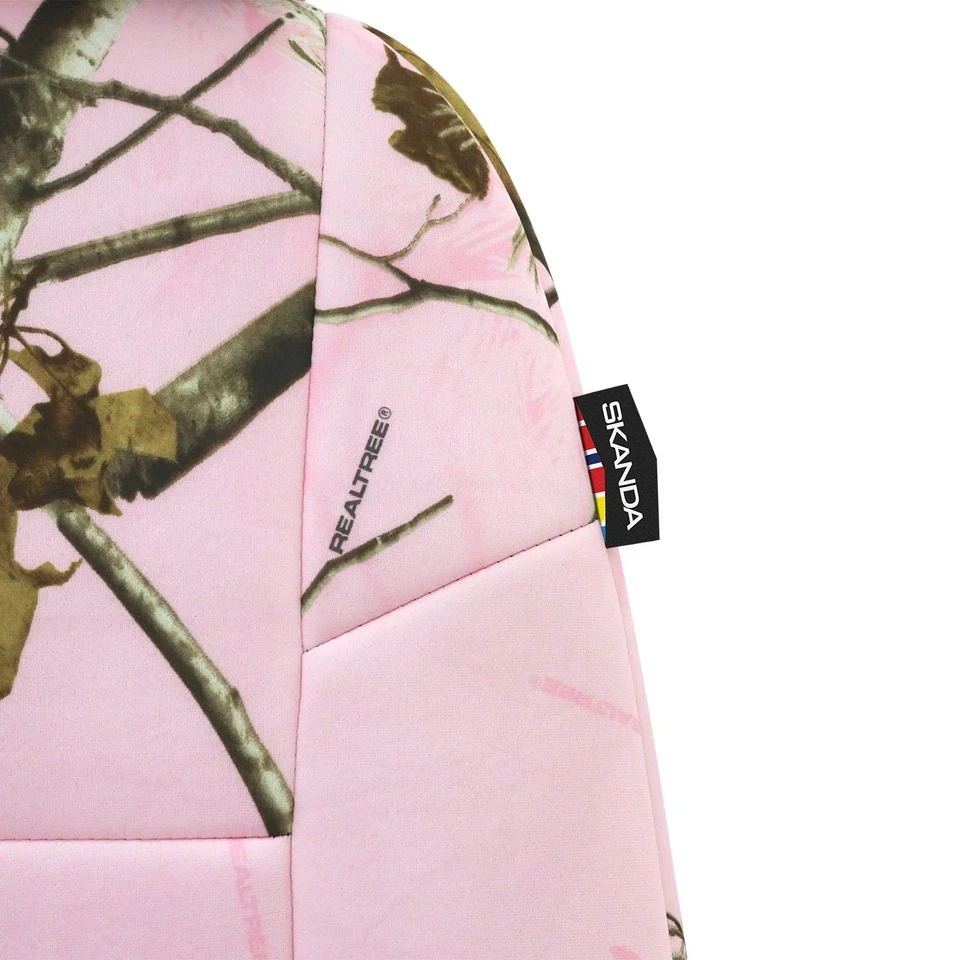 For Mercedes-Benz C300 08-14 Realtree 1st Row Camo AP Pink Custom Seat Covers Foto 4 de 4