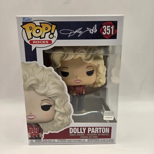Funko Pop Rocks Dolly Parton #351 Vinyl Figure New In Box