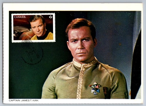 Canada 2016 Captain Kirk FDC Maxi Cards w/Pictorial Cancel