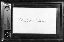 Tobin Rote NFL QB Great Signed 3x5 Index Card Beckett