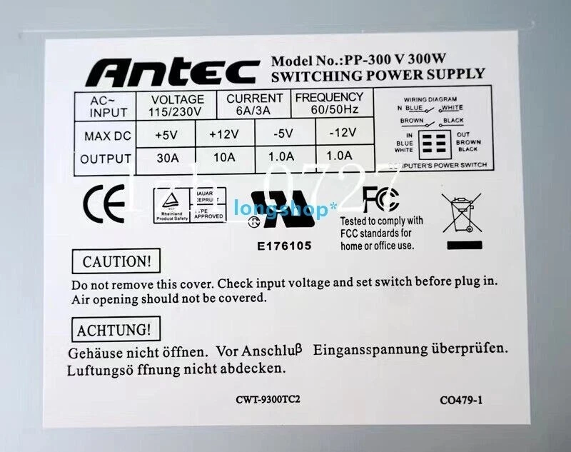 Athena Power AP-AT30 AT 300W Replacement Power Supply PSU - Image 3 of 4