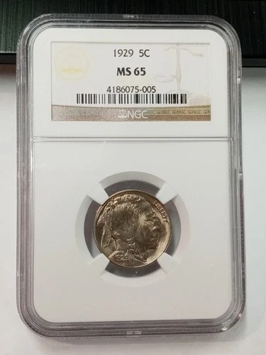 1929 Buffalo Nickel NGC MS65