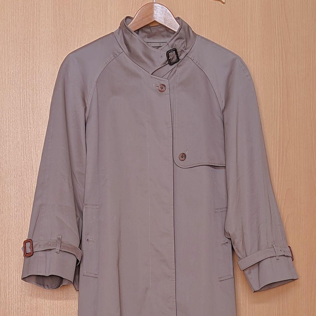 【格安】 Burberry stand fall collar coat Burberry detachable-collar Leather Trench Coat | Neutrals