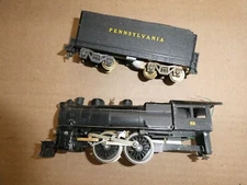 Vintage HO Scale Diecast Penn Line 68 Steam Locomotive with PA Tender