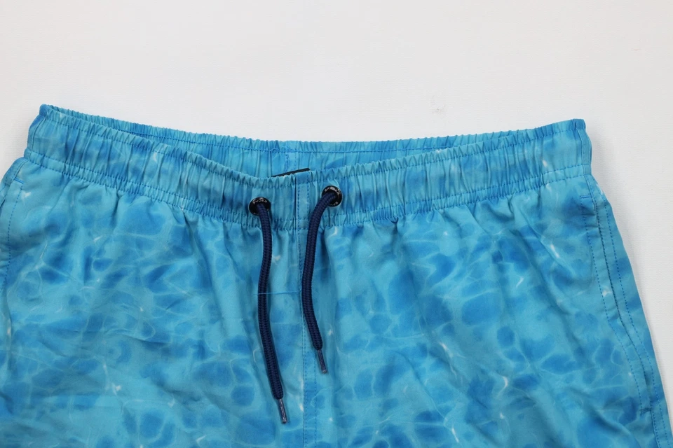 Bañador corto vintage Y2K Spyder para niños talla grande forrado deletreado azul Foto 2 de 4