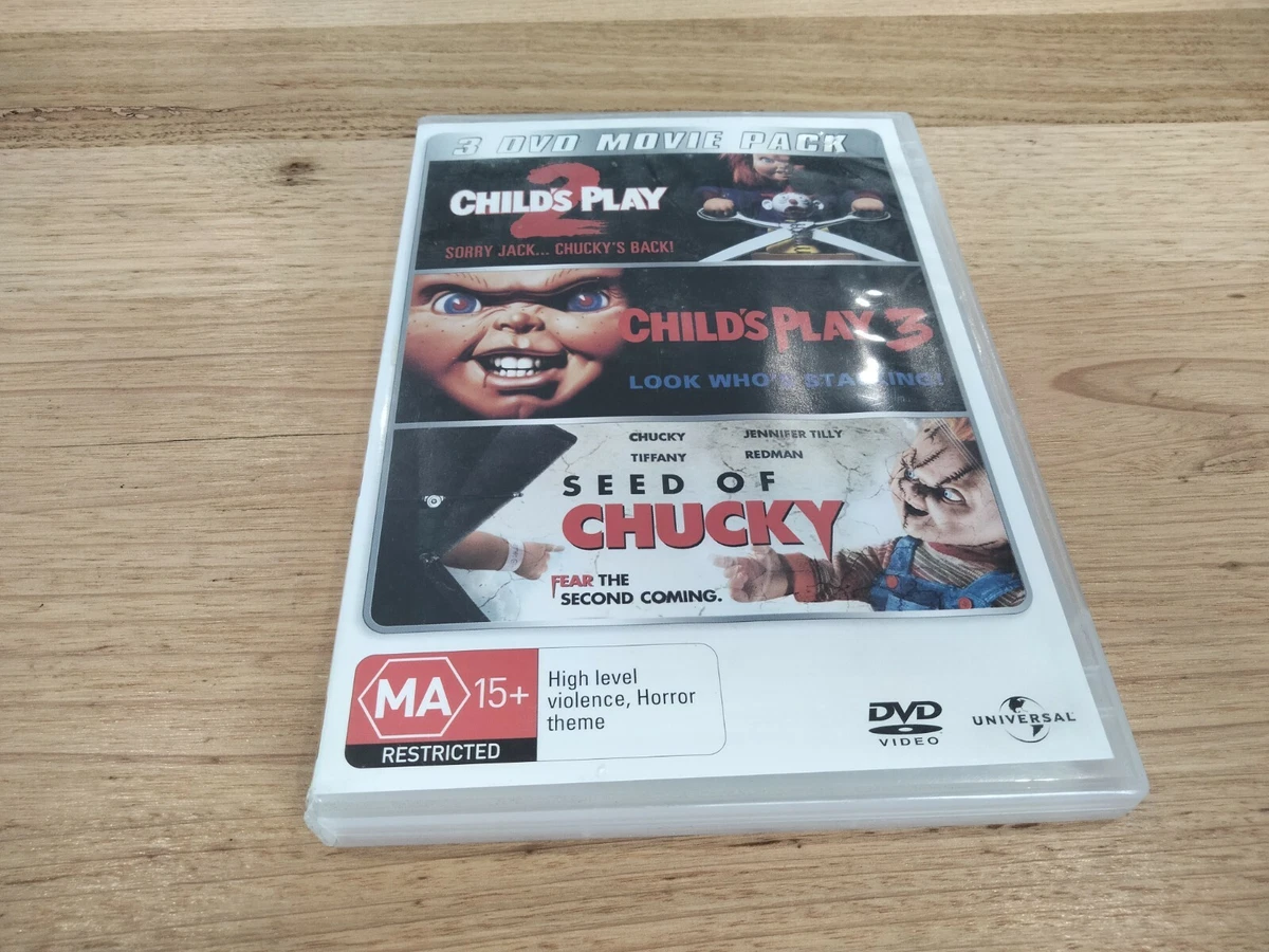 Child s Play 2 3 Seed of Chucky DVD movies free postage