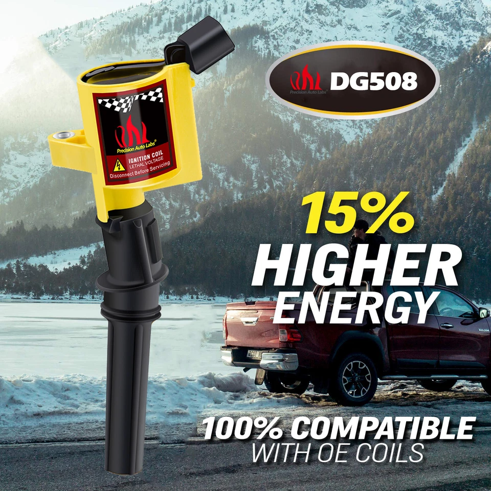 Paquete de 8 bobinas de encendido y bujías de iridio para Ford F-150 4,6 L 5,4 L DG508 SP479 Foto 2 de 4