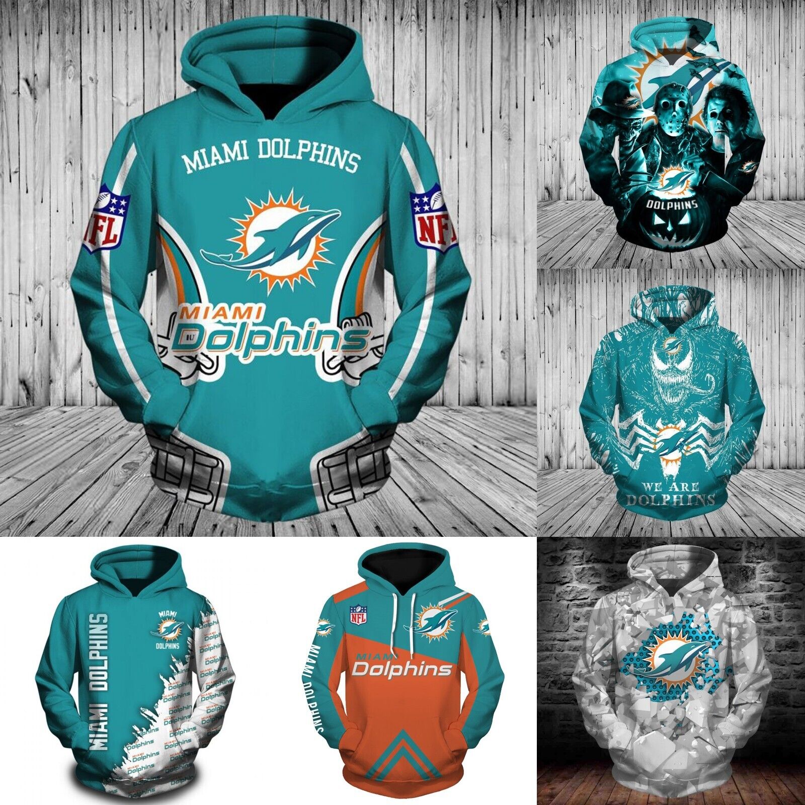 Miami Dolphins 3D Hoodie Miami Dolphins Memorabilia Gifts - T-shirts Low  Price