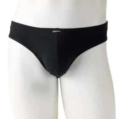 Men's equipo 5-pack Solid Bikini Briefs (Black) No Fly Premium Cotton Underwear