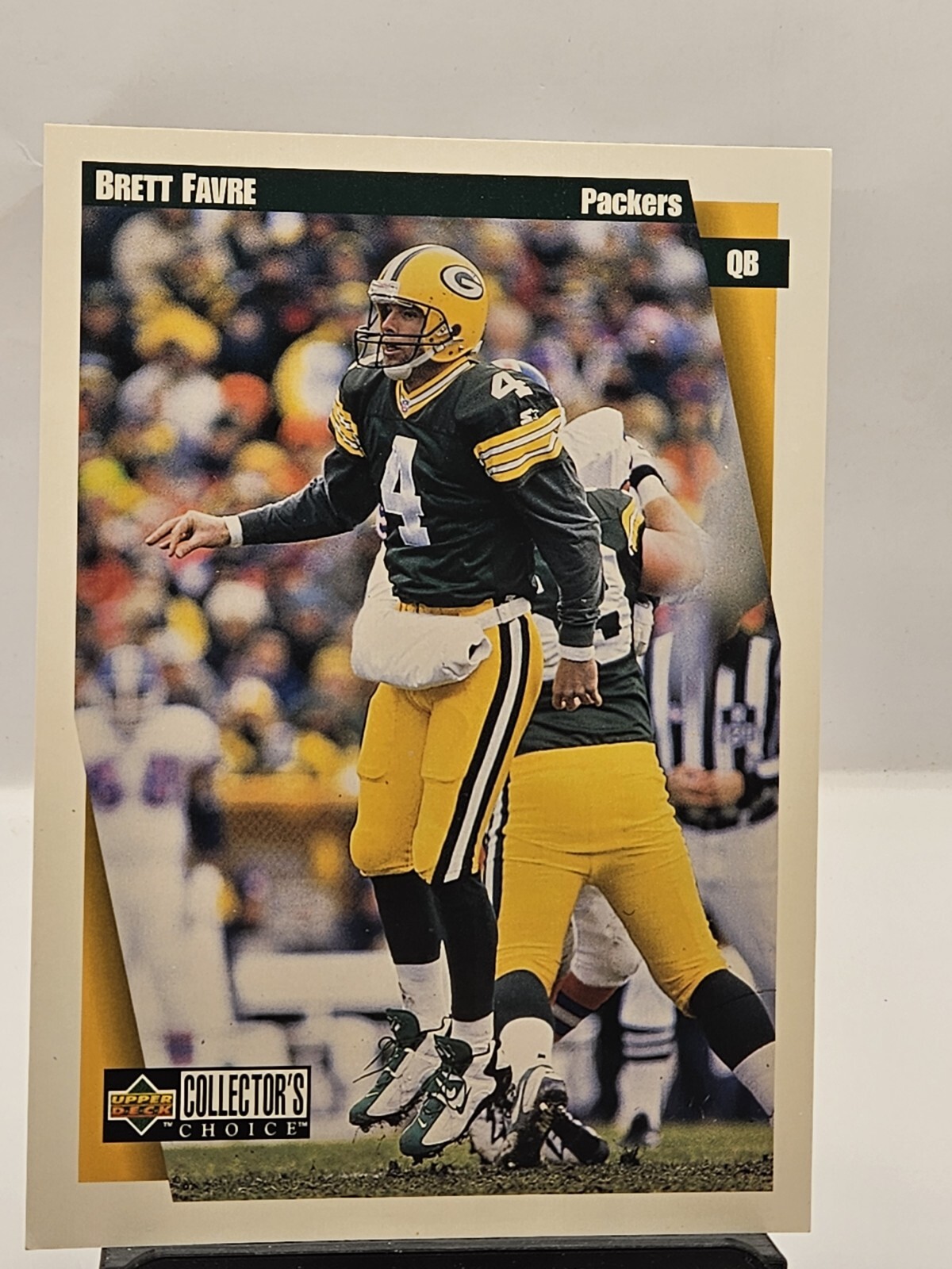1997 Upper Deck Collector's Choice Jumbo Card 5x7 Parallel Insert Brett Favre
