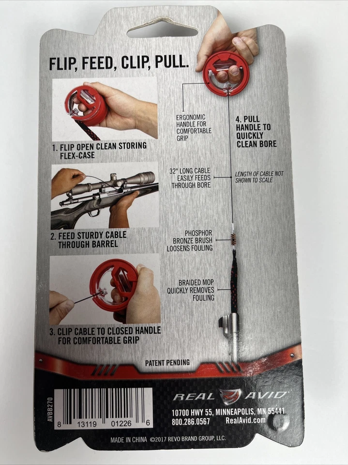 Real Avid  Bore Boss for .270 | .280 | 7mm  SMARTER BORE CLEANER # AVB270 - Image 2 of 2