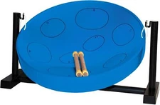 Panyard Jumbie Jam W1085 Steel Drum Table Top Stand Blue G Diatonic