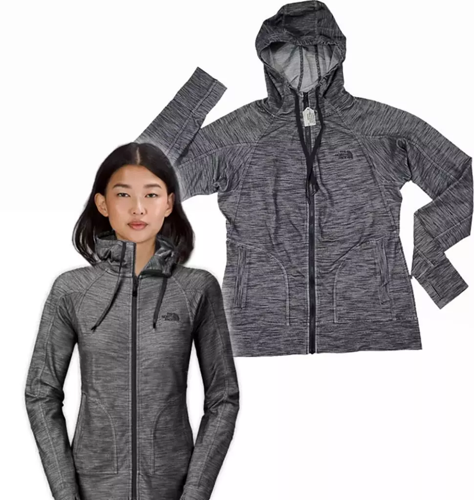 North face women's lightweight full zip hoodie sales