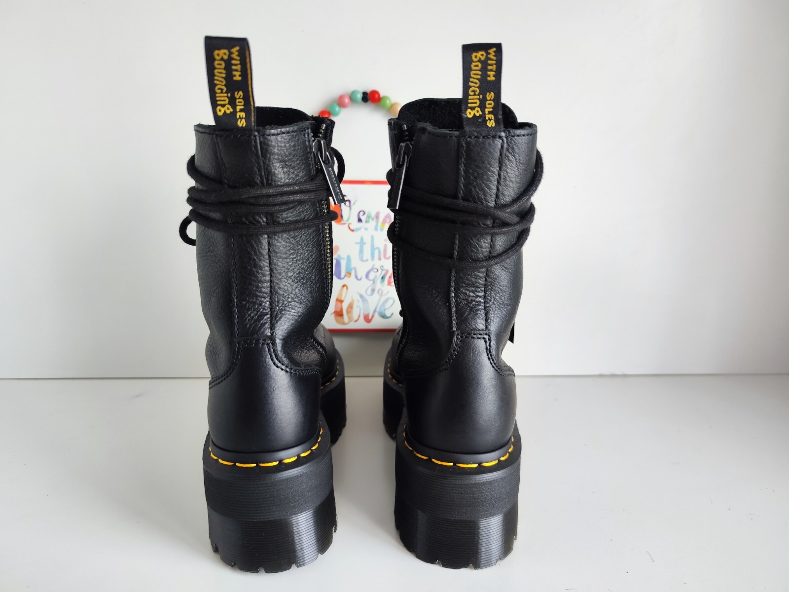 Dr MARTENS x Dolls Kill zip Jadon Hi Max 10 eye platform boots UK3 EU36 US5 image 6