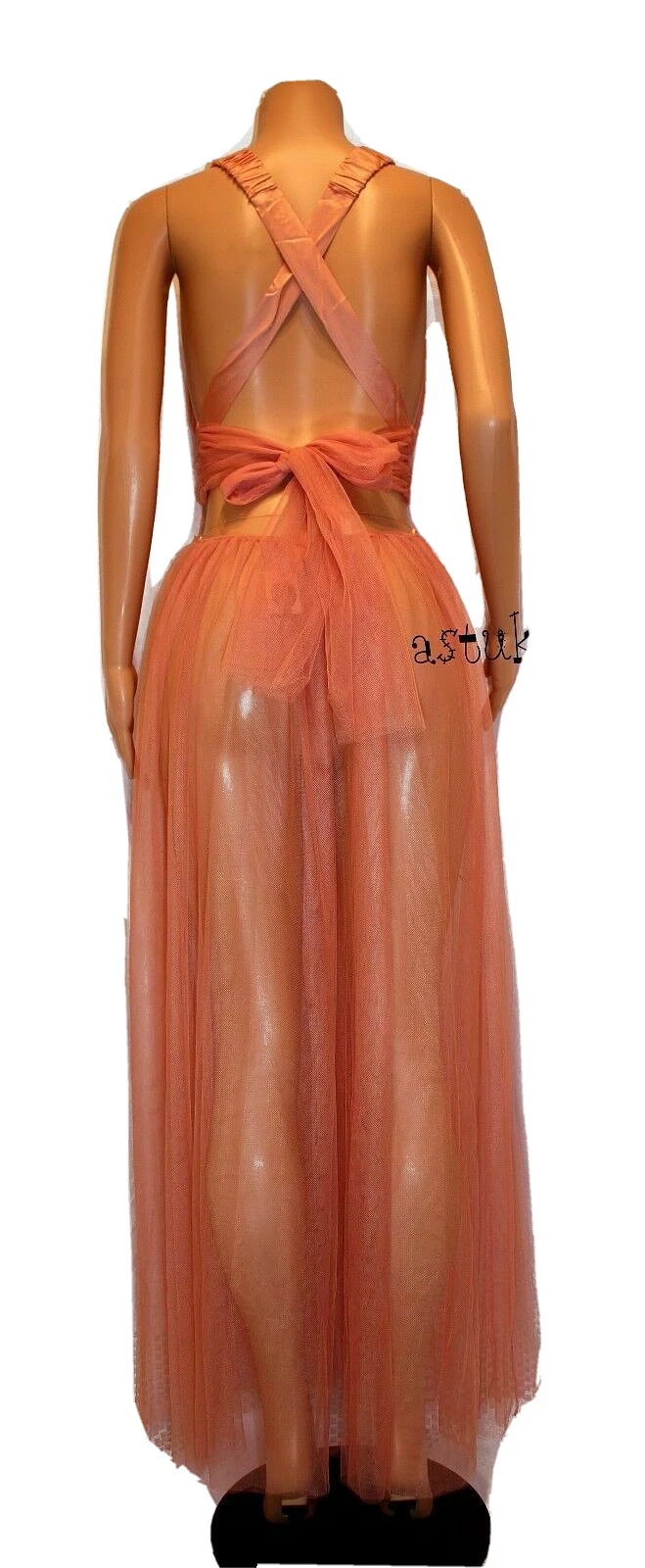 UNDERCOVER Abito in tulle Victoria's Secret Designer Collection taglia M in blush di rame