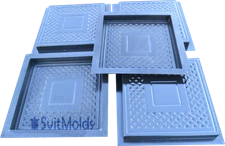 Concrete mold pavers stone patio casting concrete garden path sold set 5pcs S27 