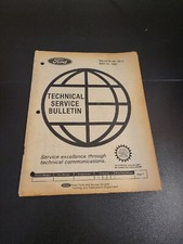 1982 FORD TECHNICAL SERVICE MAINTENANCE BULLETIN GUIDE MANUAL BOOK NO 82-9 