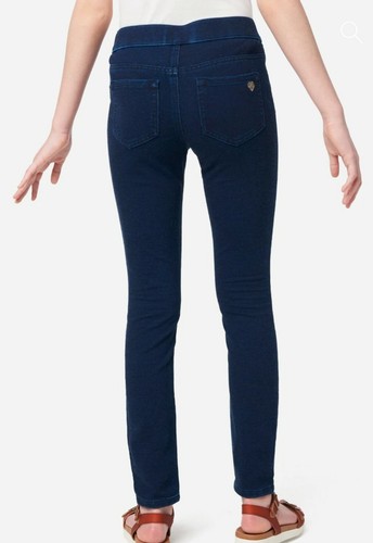 Justice Girls Size 8 Pull On Jeggings Jeans NWT Super Soft Dark Blue Jeans Denim - Picture 5 of 6
