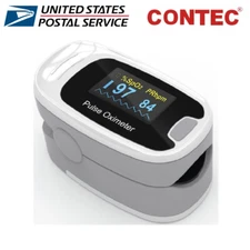 Finger Pulse Oximeter Blood Oxygen Monitor SpO2 Heart Rate Tester Free Bag USFDA