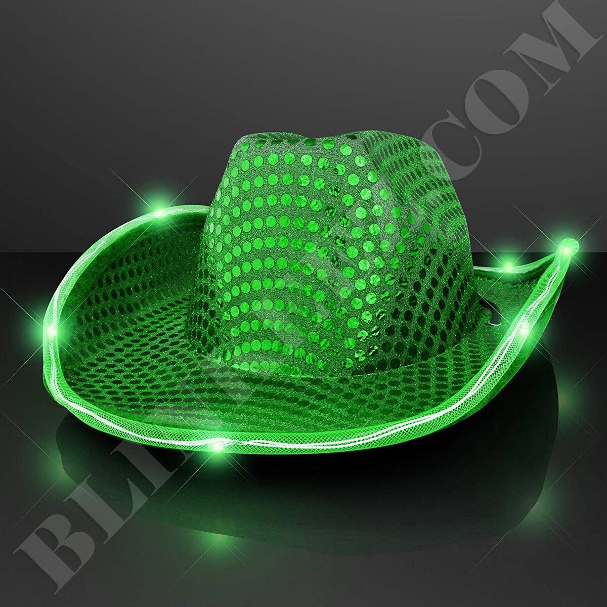 Green led hat light deals