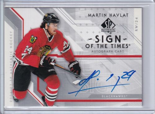 2006-07 SP Authentic Sign of the Times Martin Havlat AUTO - Chicago Blackhawks - Picture 1 of 2