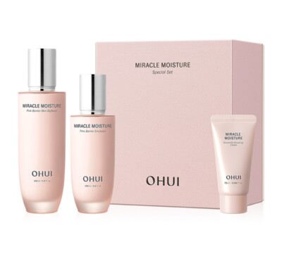 O HUI Miracle Moisture Pink Barrier  Basic 2-Piece Set | K-Beauty